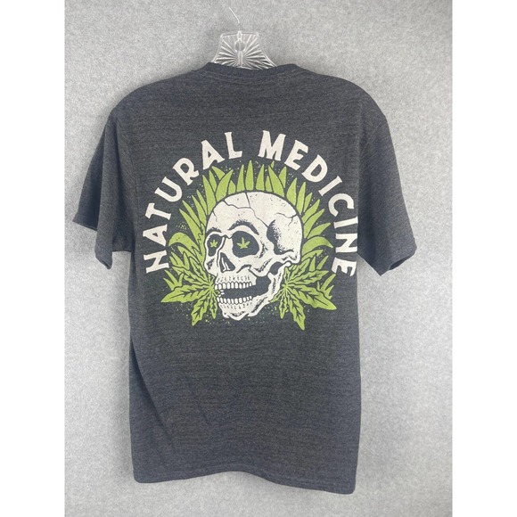 Return to Sender Natural Medicine Weed T Shirt Men's Size S Gray NWOT - Picture 2 of 5